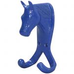 Horse Head Double Stable / Wall Hook Blue No. 5372